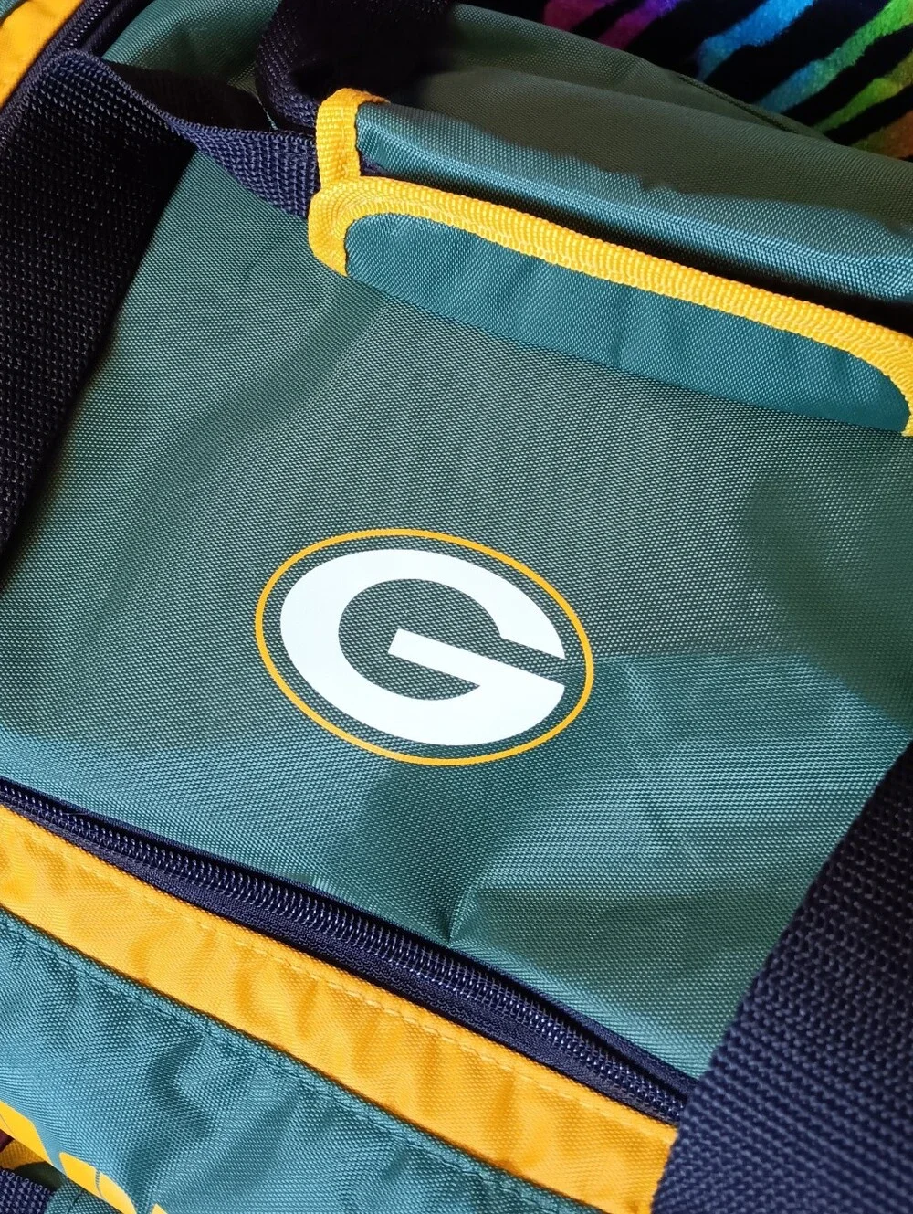 💚💛 Y2K Vintage Reebok Green Bay Packers Duffel Bag NFL Gym Travel 2000s